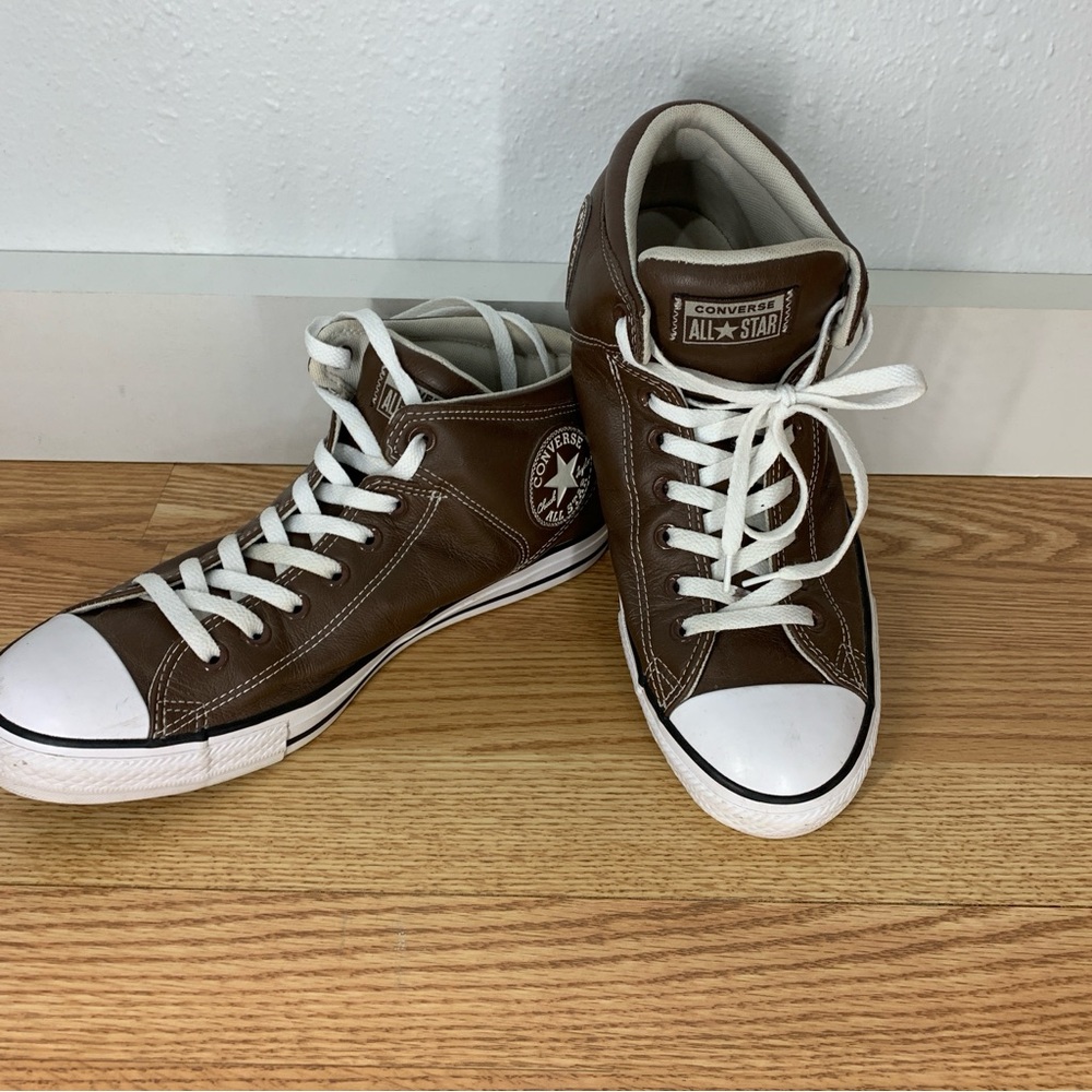 Converse Chuck Taylor All Star Street Mid Pinecone leather unisex m101/2 W12 1/2